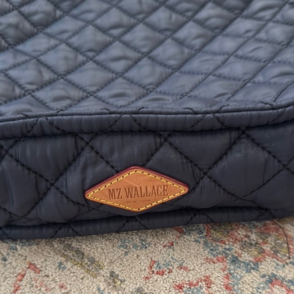 MZ Wallace Blue Quilted Crossbody Bag - Picture 3 of 5